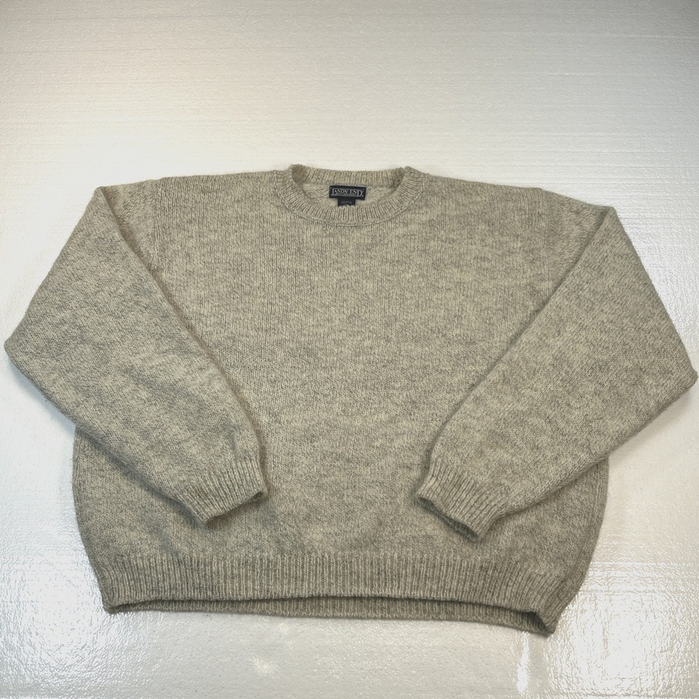 Vintage Lands End Women's Size XL Wool Blend Sweater Made In USA  Pullover